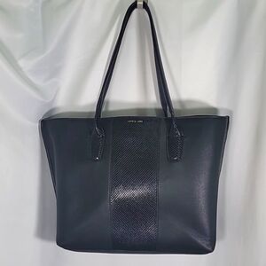 LOVE & LORE Indigo Laptop Office Tote Vegan Leather Crocodile Classic